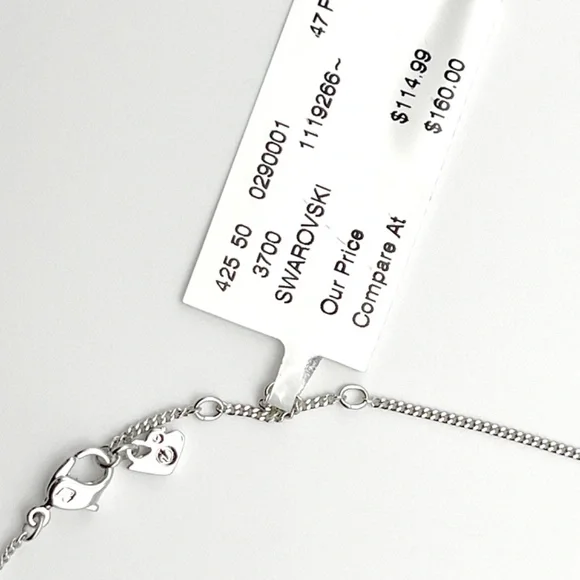 Swarovski Blue Heart Pendant with chain - Picture 6 of 6